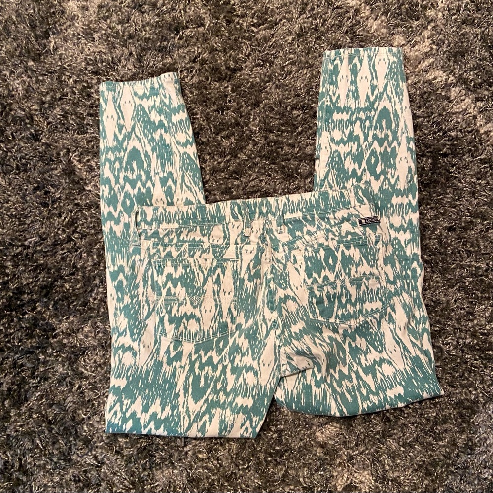 Lucky Brand Charlie Skinny Printed Jeans - Picture 3 of 6